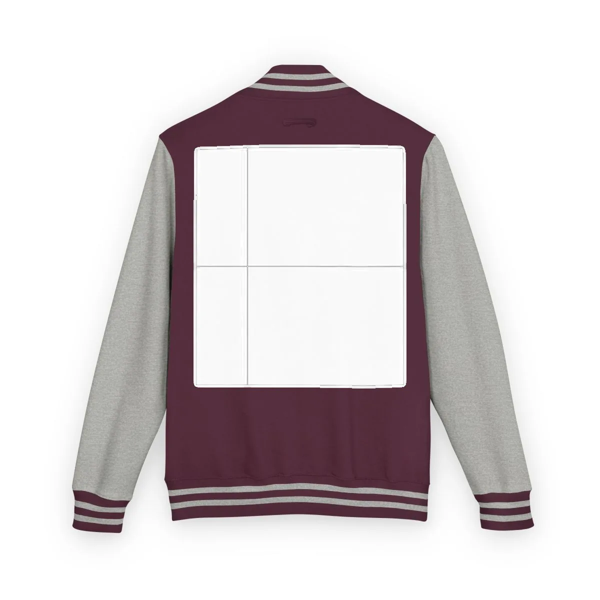 The letterman jacket, blank and unprinted