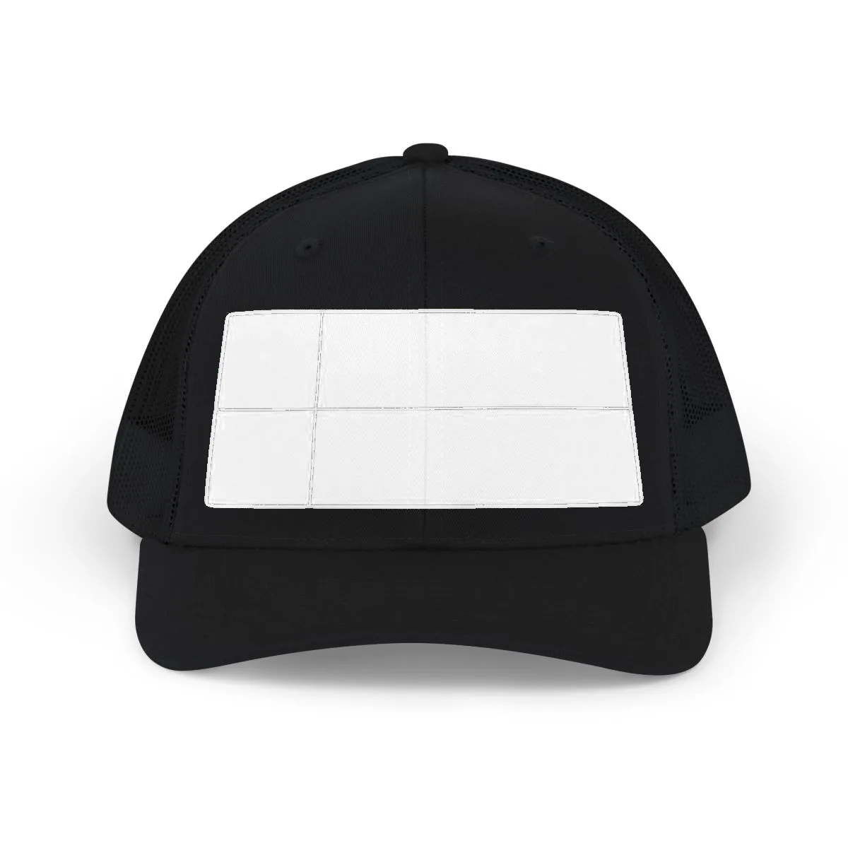 The trucker cap, blank and unprinted