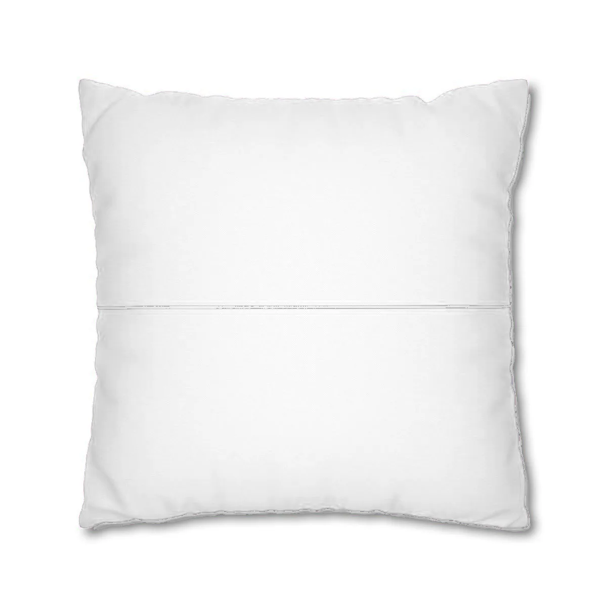 The square pillowcase, blank and unprinted