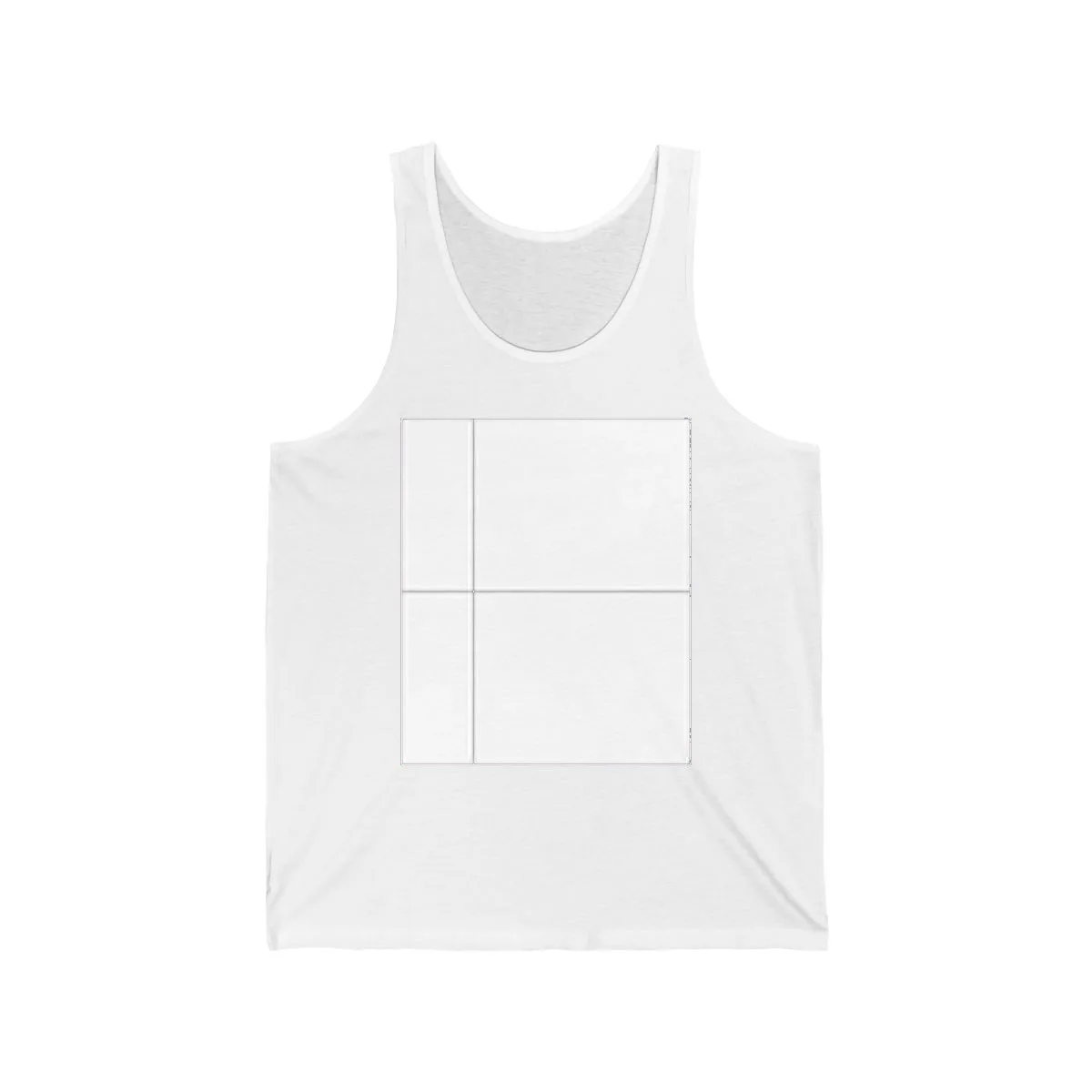 The unisex tank top, blank and unprinted