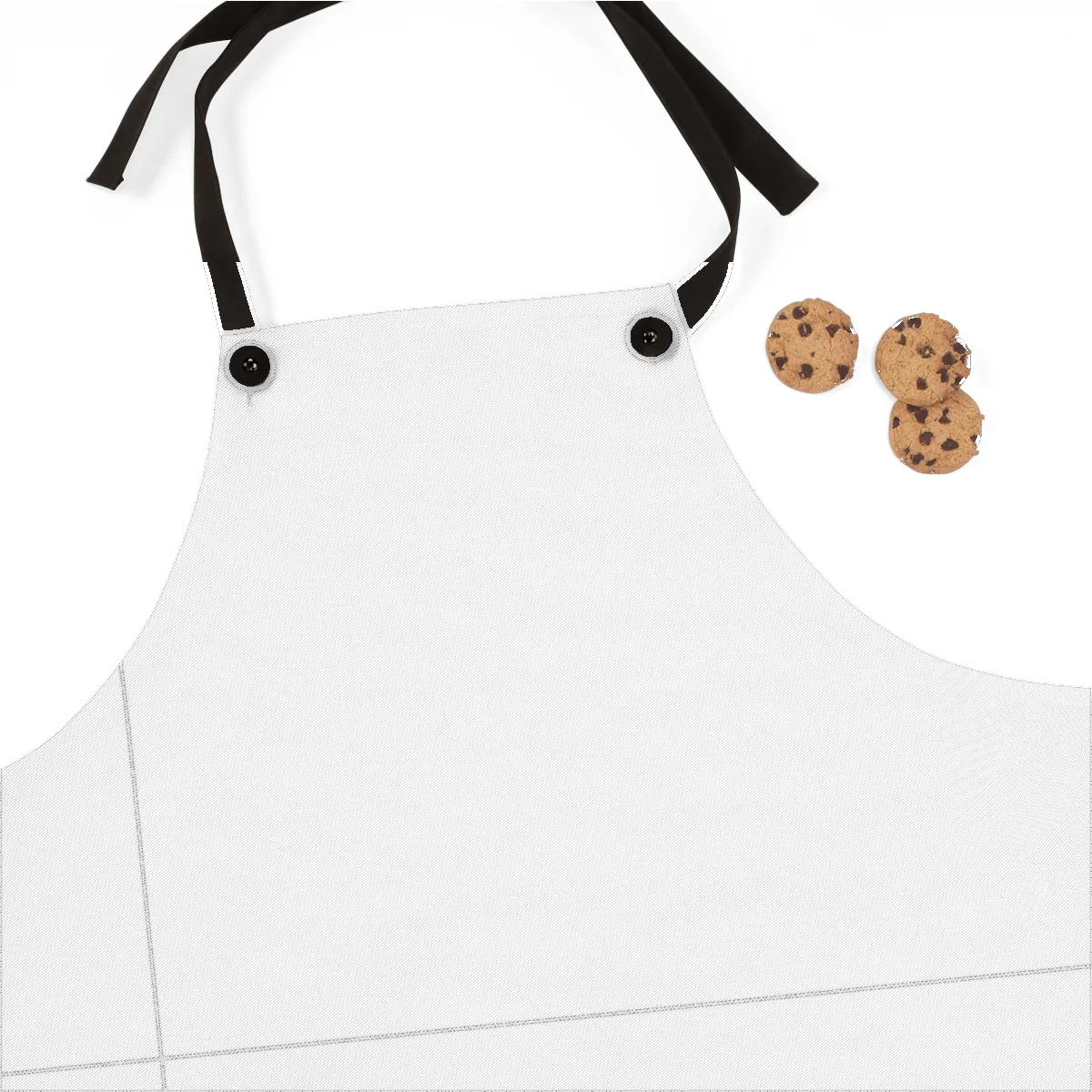 The apron, blank and unprinted