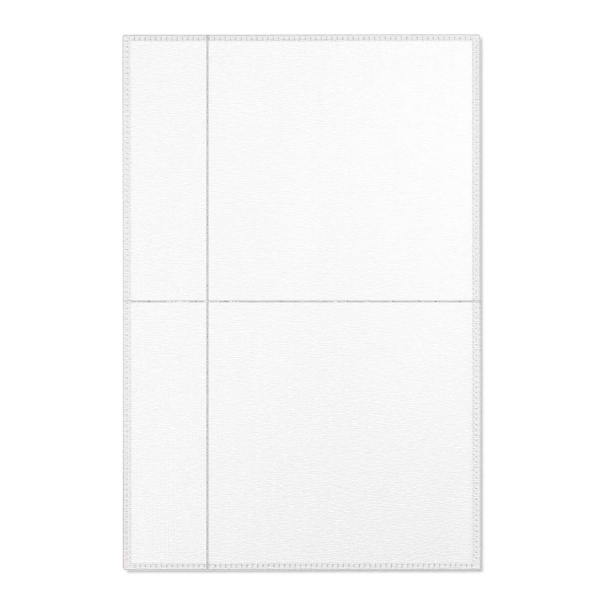 The area rug, blank and unprinted