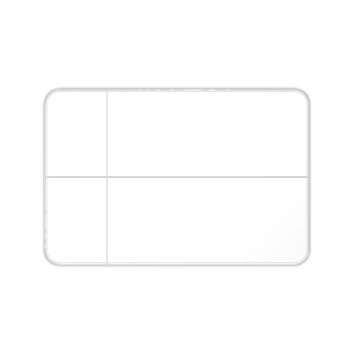 The desk mat, blank and unprinted