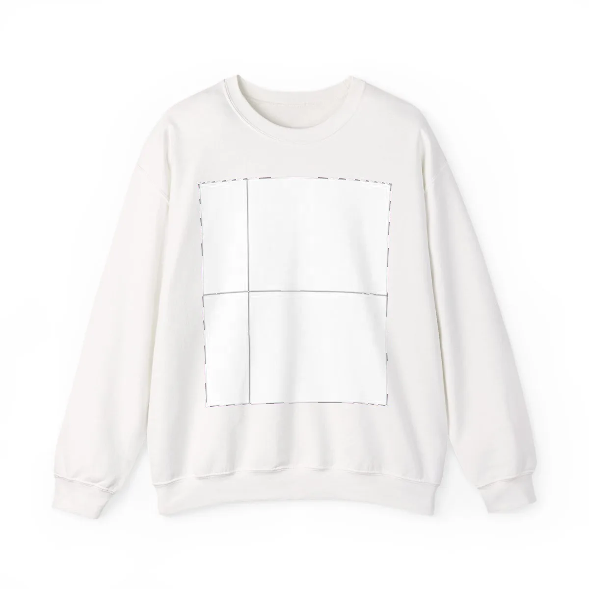 The crewneck sweatshirt, blank and unprinted